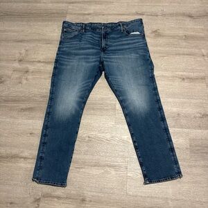 American Eagle Outfitters Men's Dark Blue Straight Jeans